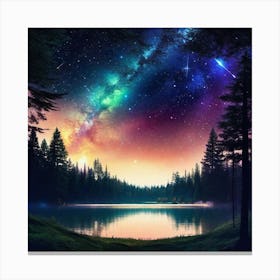 Night Sky With Stars 2 Canvas Print