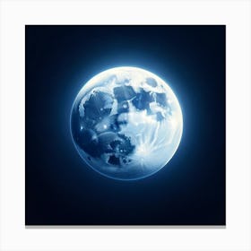 Earth In Space Canvas Print