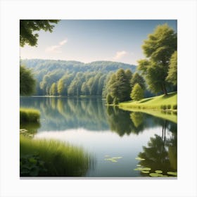 Lake - Lake Stock Videos & Royalty-Free Footage 2 Canvas Print