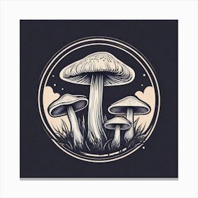 Mushroom Logo 4 Canvas Print