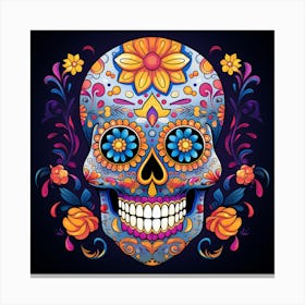 Day Of The Dead Sugar Skull Canvas Print