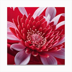 Red Chrysanthemum Canvas Print