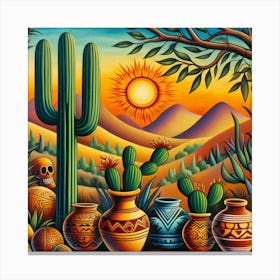 Mexican Art Canvas Print