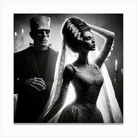 Frankenstein Wedding Canvas Print