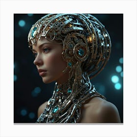 Futuristic Woman 5 Canvas Print