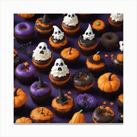 Halloween Cupcakes Canvas Print