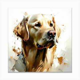 Golden Retriever Painting 2 Canvas Print