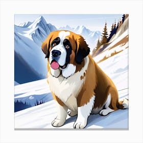 St Bernard 6 Canvas Print