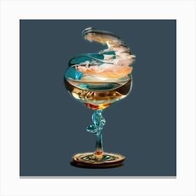 Glass Of Wine Wall Decor Canvas Print