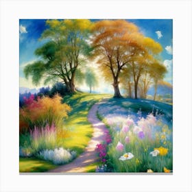 Path To Spring Canvas Print