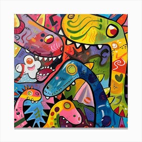 Dinosaurs Canvas Print