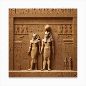 Egyptian Statue Canvas Print