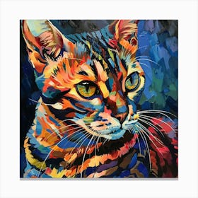 Kisha2849 Bengal Cat Colorful Picasso Style Full Page No Negati Edbf54d3 D88b 4150 B294 875532637e9b Canvas Print