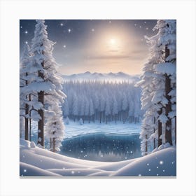 Winter Landscape 25 Canvas Print