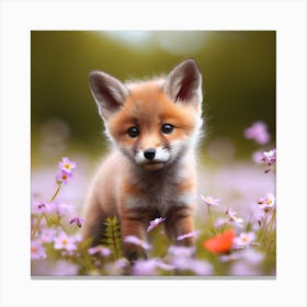 Fox Cub 1 Canvas Print