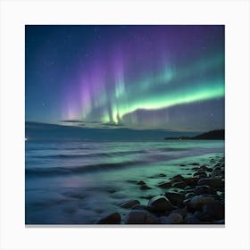 A Photo Of The Aurora Borealis Dancing Across The Pgkii2 Us5oexhzk9sumsa Tx H9pobtcarjdta0kzc8q(1) Canvas Print