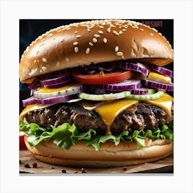 Big Burger 2 Canvas Print