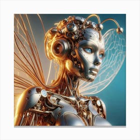 Cyborg Woman 3 Canvas Print