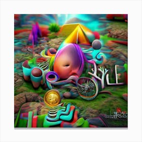 Psychedelic Art 1 Canvas Print