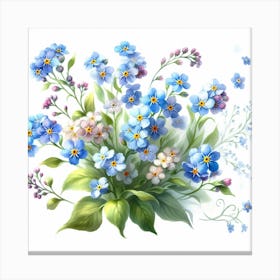 Flowers of Forget-me-not 1 Canvas Print