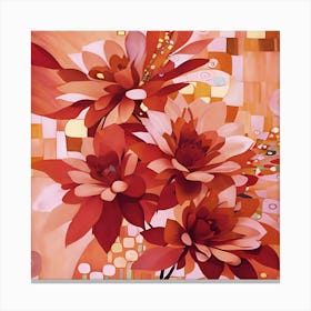 Sienna Flowers Canvas Print