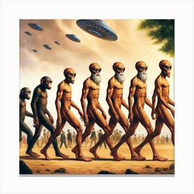 Evolution Of Man 1 Canvas Print