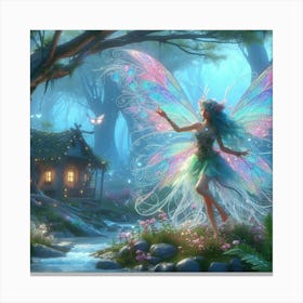 Fairy In The Forest 19 Canvas Print