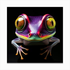 Colorful Frog Stampe su tela