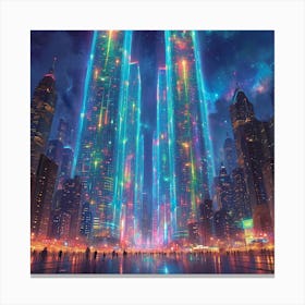 Futuristic City 3 Canvas Print