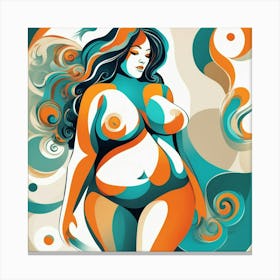 In shape Canvas Print