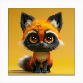 Cute Fox 100 Canvas Print