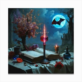 Book Of Spells 1 Canvas Print