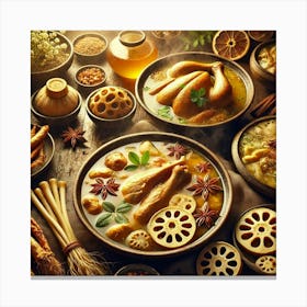 Sovereign Flame Taoist Herbal Soups Canvas Print