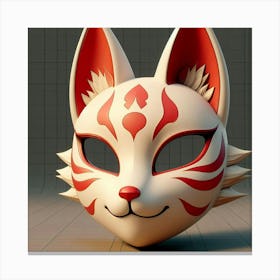 Mask Of The Fox Canvas Print