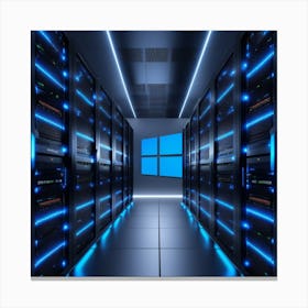 Server Room Canvas Print