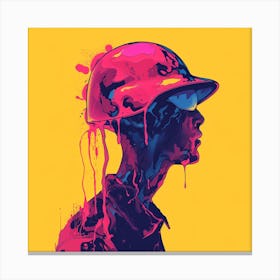 Soldier'S Head Canvas Print