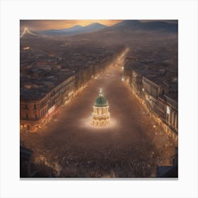 City At Night Canvas Print