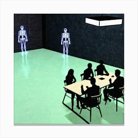 Group Of People At A Table 1 Canvas Print