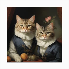 Two Cats Canvas Print