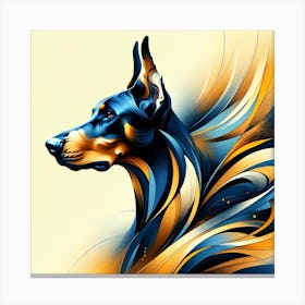 Doberman Pinscher 01 1 Canvas Print