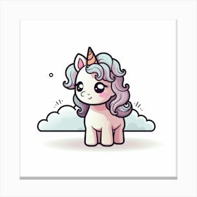 Cute Unicorn 92 Canvas Print