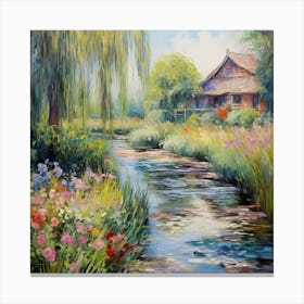 Colorful Canvases: Van Gogh's Riverside Vista Canvas Print
