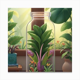 Style Botanical Illustration In Colored Pencil 5 Canvas Print