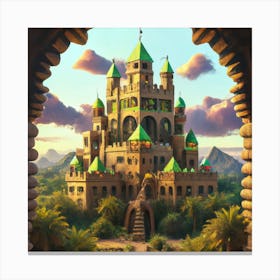 The castle in seicle 15 17 Canvas Print