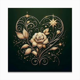 Heart Of Gold 5 Canvas Print