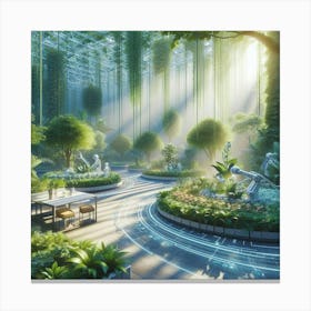 Futuristic Garden 3 Canvas Print