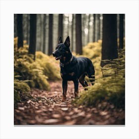 German Shepherd Dog In The Forest 1 Canvas Print