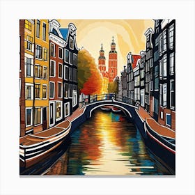 Amsterdam Canal 21 Canvas Print