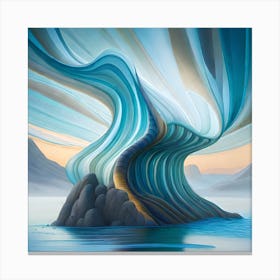 'Blue Wave' Canvas Print