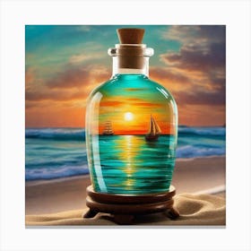 Sunset In A Bottle Canvas Print